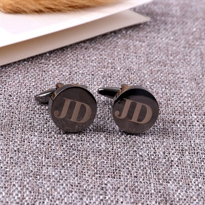 Groomsmen Gifts Personalized Cuff Links Custom Cufflinks for Groomsmen Gift Monogram Cufflink Gifts for Men image 9