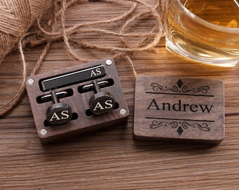 Personalized Groomsmen Cufflinks Tie Clip Set Groomsmen Gifts for Men Cufflinks Groomsmen Gift Ideas Groomsman Proposal Groomsmen Gifts Set