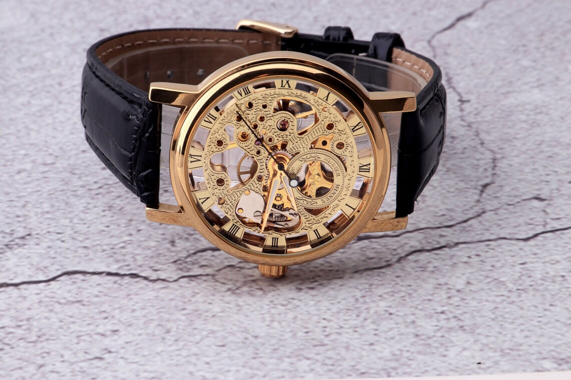Montre mécanique personnalisée cadeau de Noël boyfriend  Etsy