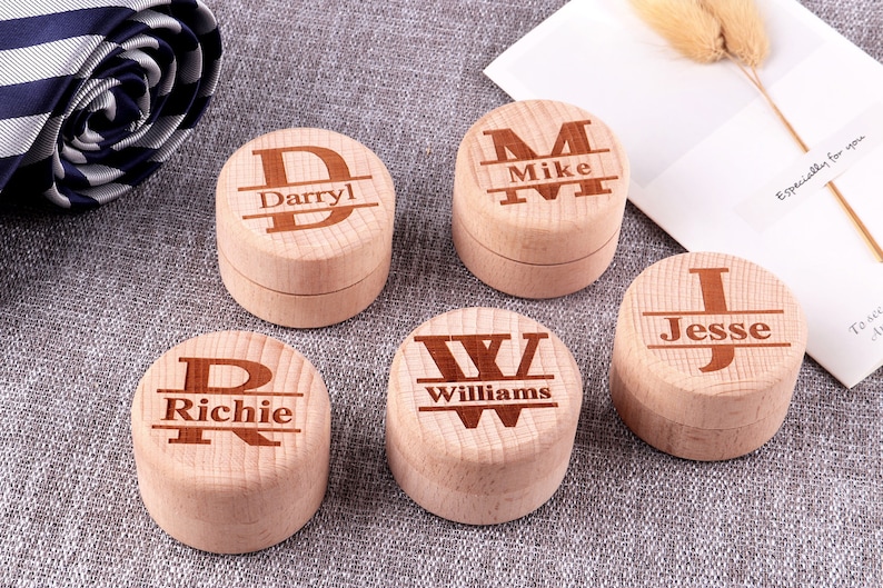 Groomsmen Gifts Personalized Cuff Links Custom Cufflinks for Groomsmen Gift Monogram Cufflink Gifts for Men image 10