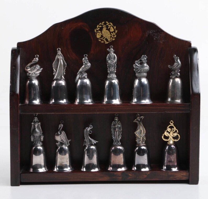 Twelve Days of Christmas Bells by Reed & Barton with Original Etsy
