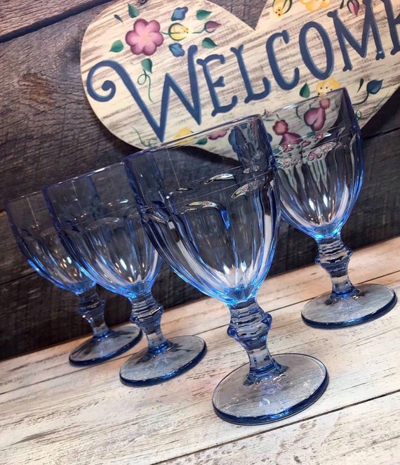 Set Of 4 Four Stunning Libbey Gibraltar Misty Blue Water - Libbey Gibraltar Iced Tea Glasses Set Of 12 Set Of 4 Four Stunning Libbey Gibraltar Misty Blue Water - Libbey Gibraltar Iced Tea Glasses Set Of 12