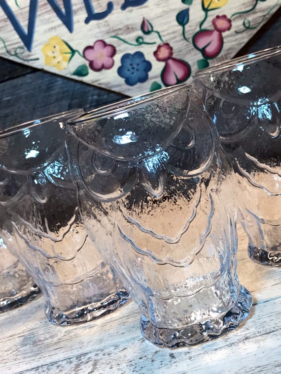 vintage owl glasses