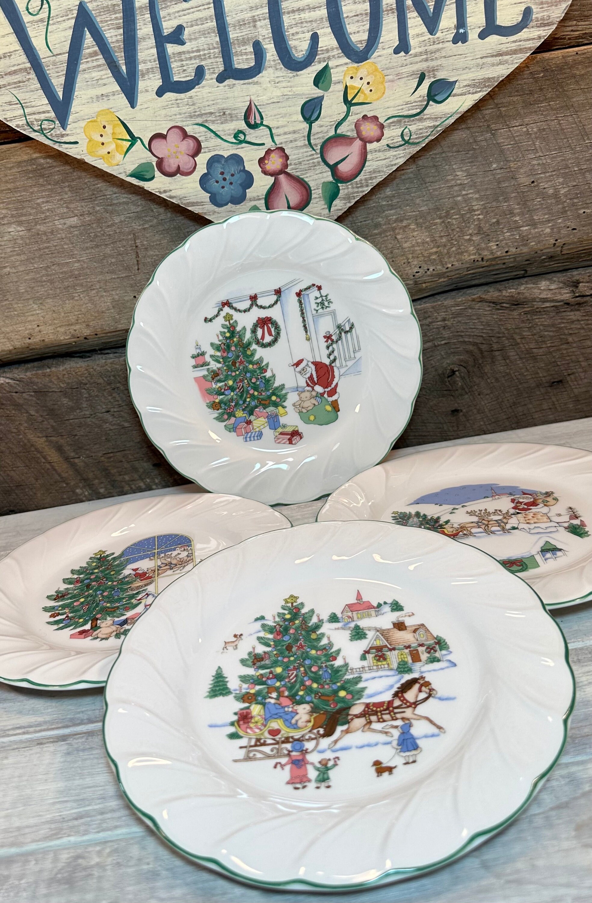 Holiday Salad Plate Etsy Canada