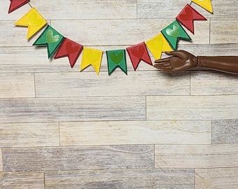 1:6 scale miniature Black History month inspired banner