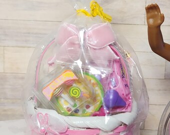1:6 scale Miniature Easter inspired basket for dolls