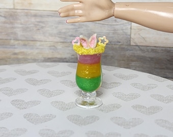 1:6 scale miniature bunny ear Easter inspired drink