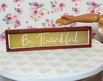 1:6th scale miniature dollhouse sign/ wall hanging decor