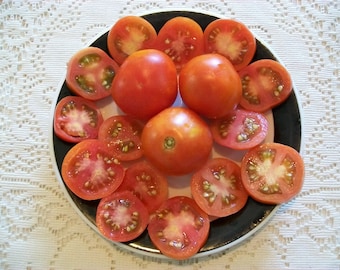 Heirloom Tomato- MOUNTAIN PRINCESS- 45 to 68 day -red -Determinate - 25 seeds