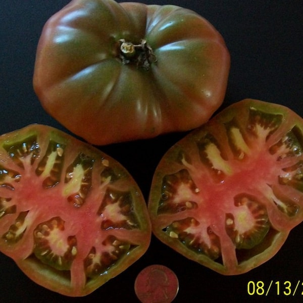 Heirloom Tomato- BLACK GIANT- aka Chernyi- 70 day- Black- Indeterminate- 25 seeds per pack