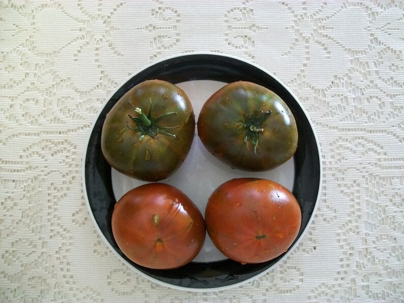 Heirloom Tomato BLACK KRIM 69 Day Dark Red Indeterminate 25 Etsy