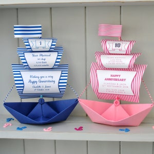 Birthday or Wedding Anniversary Galleon Card Keepsake