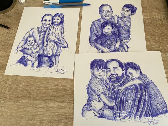 CUSTOM LINE DRAWING From Photo, Minimalist Portrait, Custom Couple  Illustration, Personalised Family Portrait, Line Art, Meaningful Gifts -  Etsy