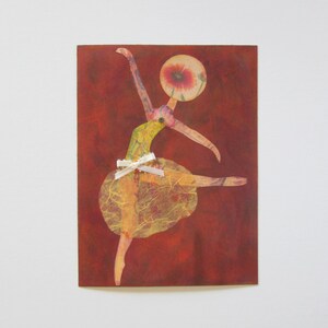 Ballerina Collage Mixed Media OOAK