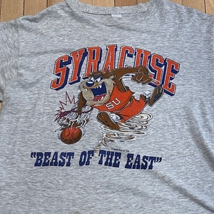 1989 WARNER Bros SYRACUSE Tasmanian DEVIL Tee! Size Large