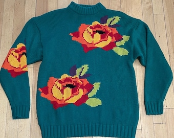 LEUK!  Vintage POP ART-trui &quot;Jack and Jones&quot; maat small