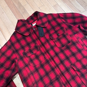 AWESOME Vintage WOOLRICH Red PLAID Hunting Jacket, Size 44&quot;