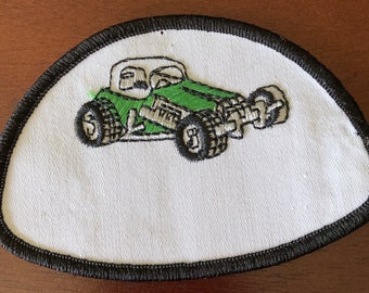 VINTAGE 1970s/1980s N.O.S. "HOT ROD"  Woven patch