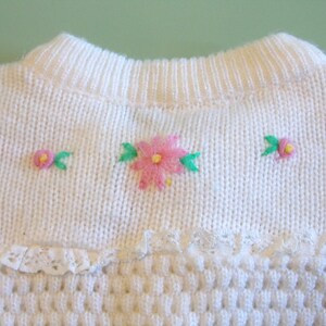 Vintage 1980s ADORABLE child's cardigan sweater by QUILTEX size 3 image 4
