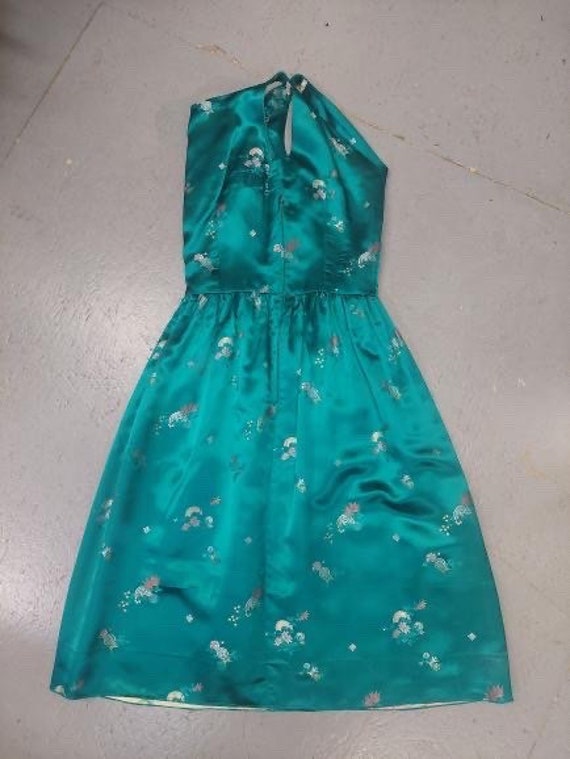 Stunning MCM Satin Brocade COCKTAIL DRESS - image 4