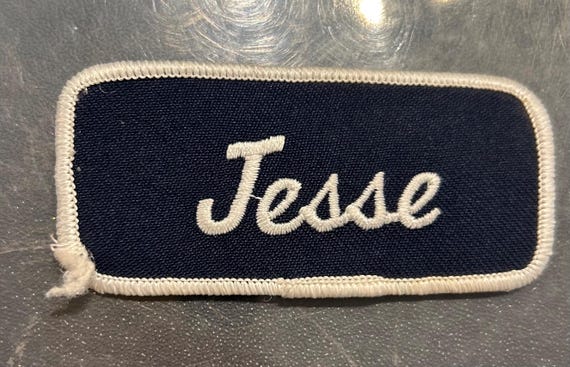 Retro DEADSTOCK 1970s "JESSE”  rectangular name  … - image 1