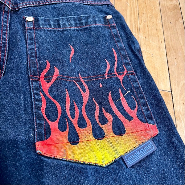 Flame Jeans - Etsy