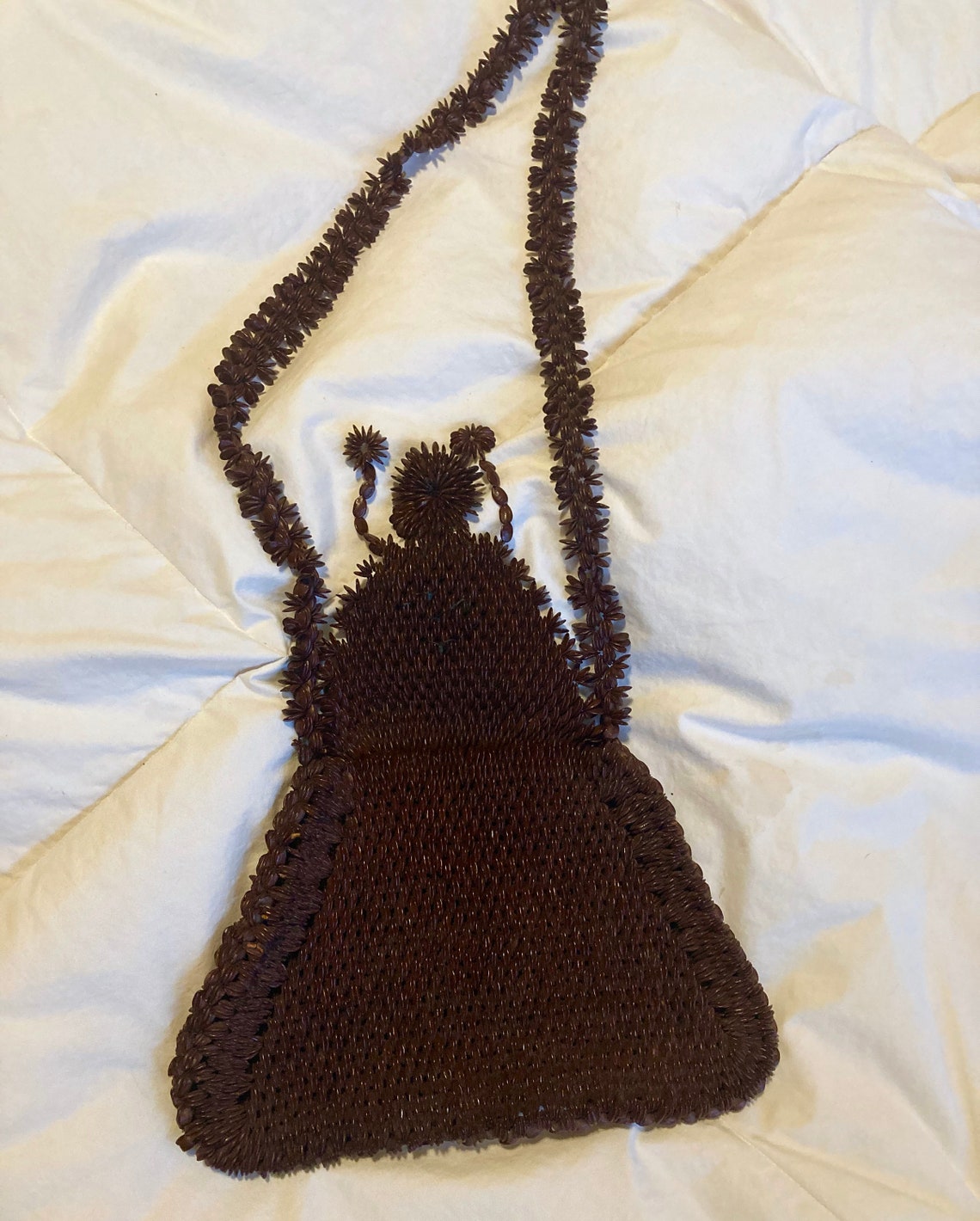 AMAZING VICTORIAN Handmade SEED Purse Bag Etsy