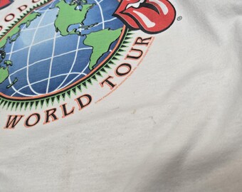Vintage 1994 - 95 ROLLING STONES World Tour SHIRT Size Extra Large
