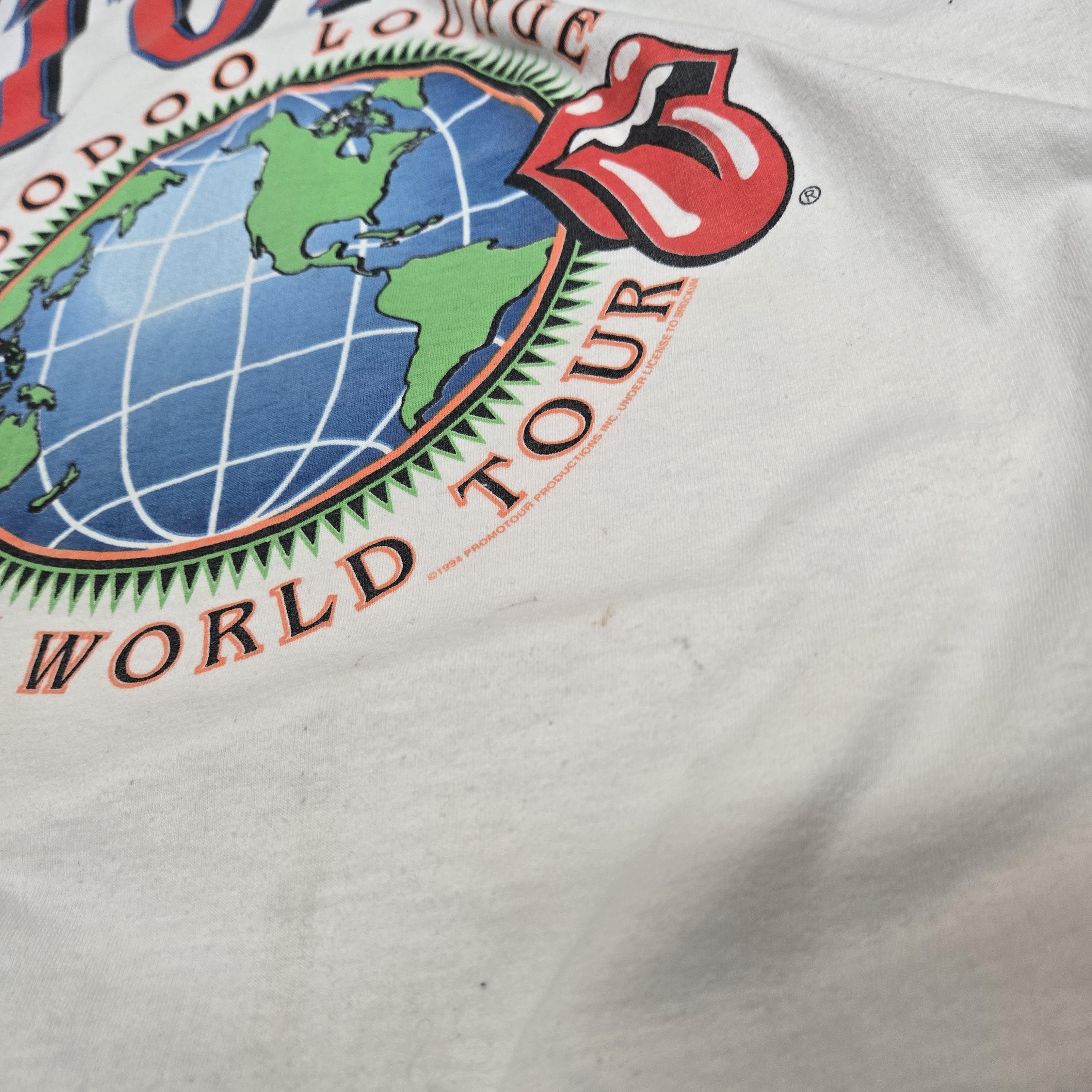 Vintage 1994 - 95 ROLLING STONES World Tour SHIRT Size Extra Large