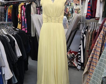 Vestido de gasa MCM de ensueño de los años 60, totalmente forrado y precioso. Talla M.