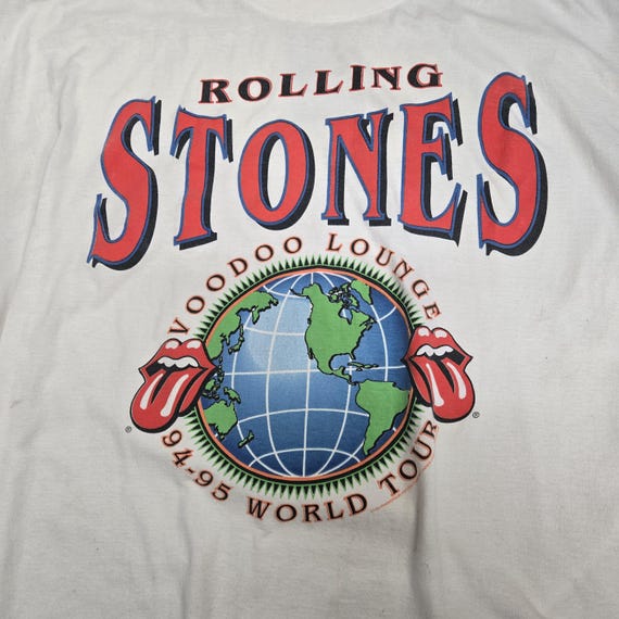 THE ROLLING STONES WORLD TOUR 94/95 Tシャツ Vintage 1994 - 95 ROLLING STONES World Tour SHIRT Size Extra Large