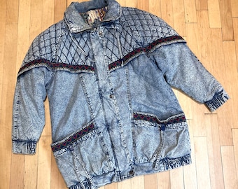 COOL Vintage 80’s DENIM TOGGLE Jacket