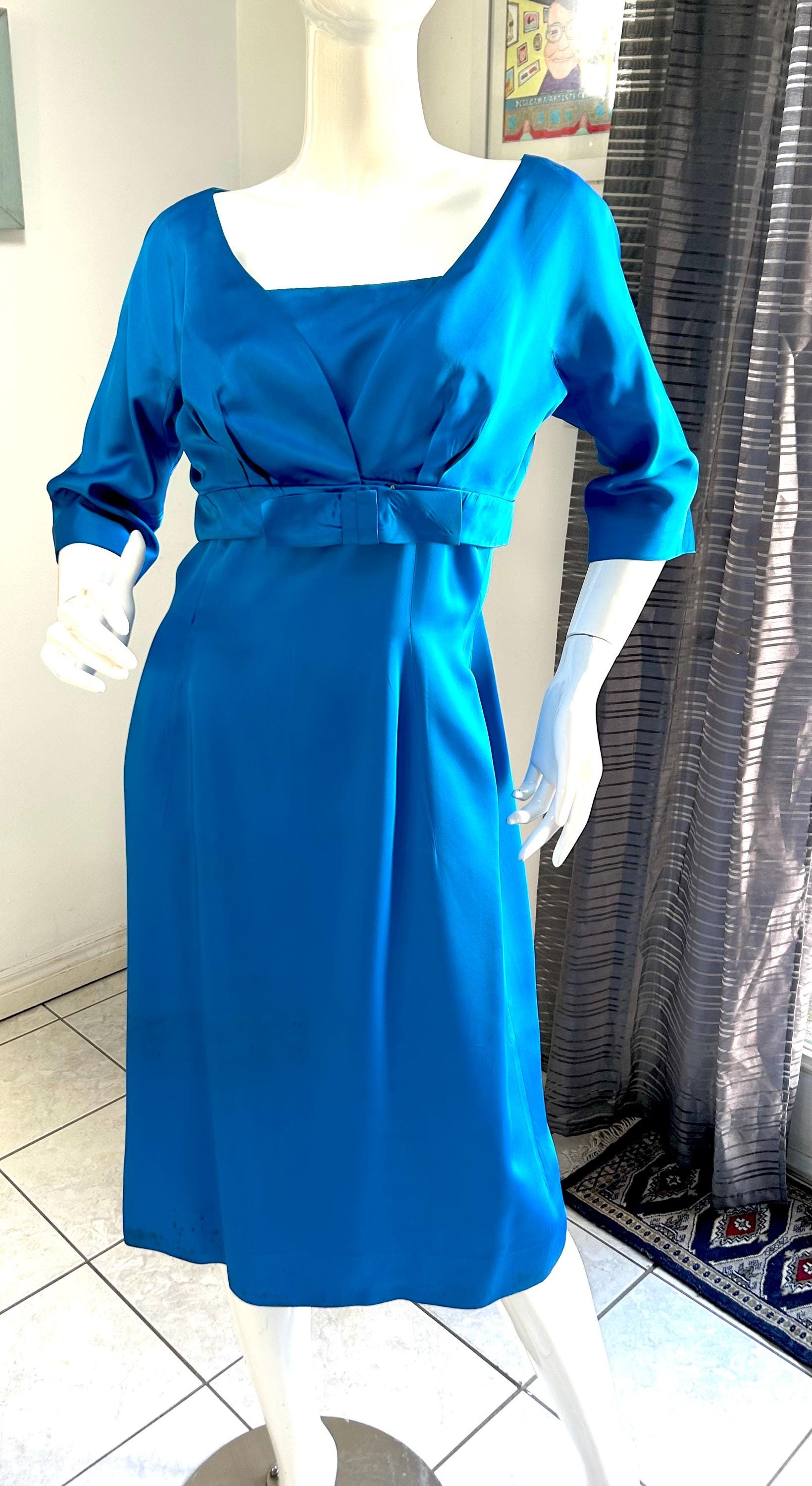 Blue Wiggle Dress - Etsy Blue Wiggle Dress - Etsy