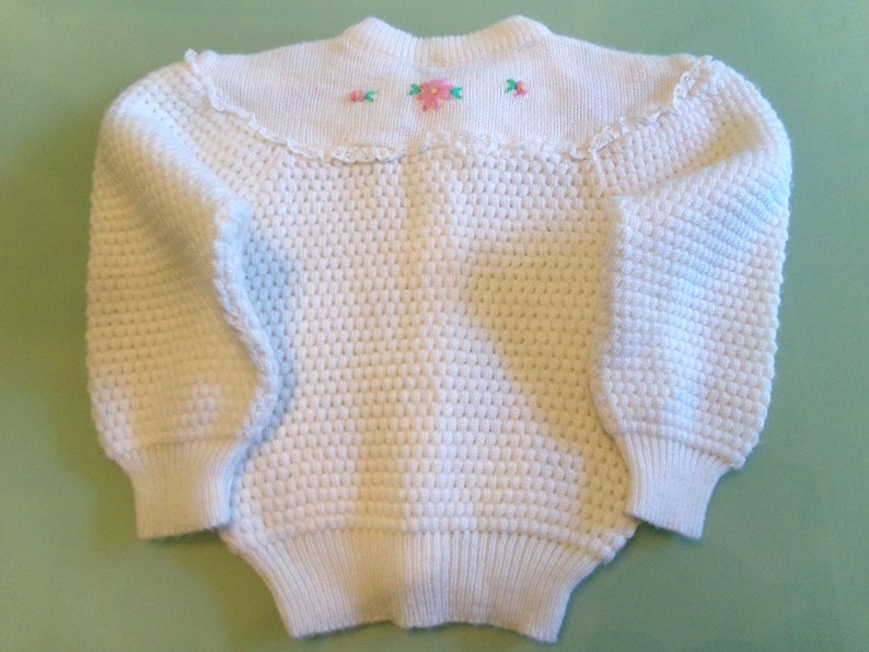 Vintage 1980s ADORABLE child's cardigan sweater by QUILTEX size 3 image 3