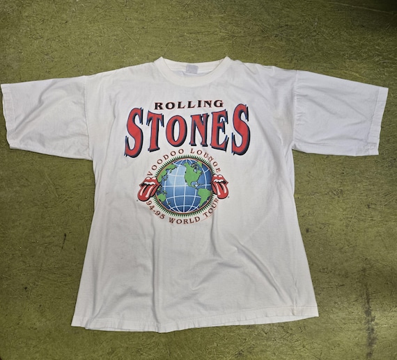 Vintage 1994 - 95 ROLLING STONES World Tour SHIRT Size Extra