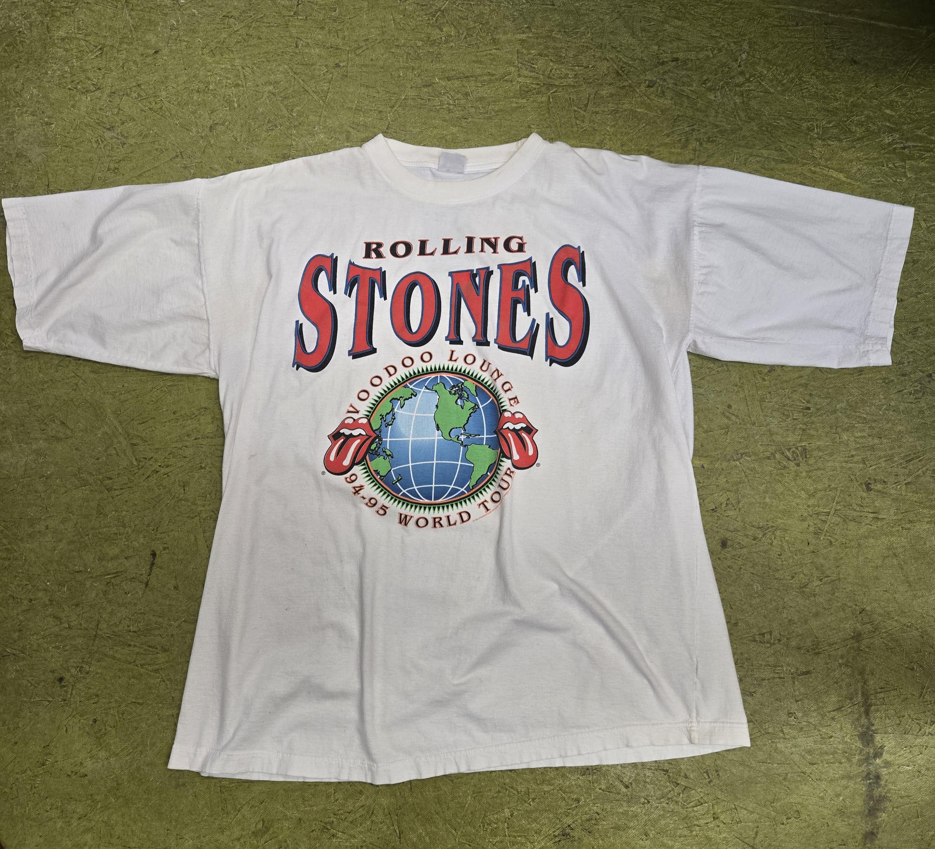 Vintage 1994 - 95 ROLLING STONES World Tour SHIRT Size Extra Large