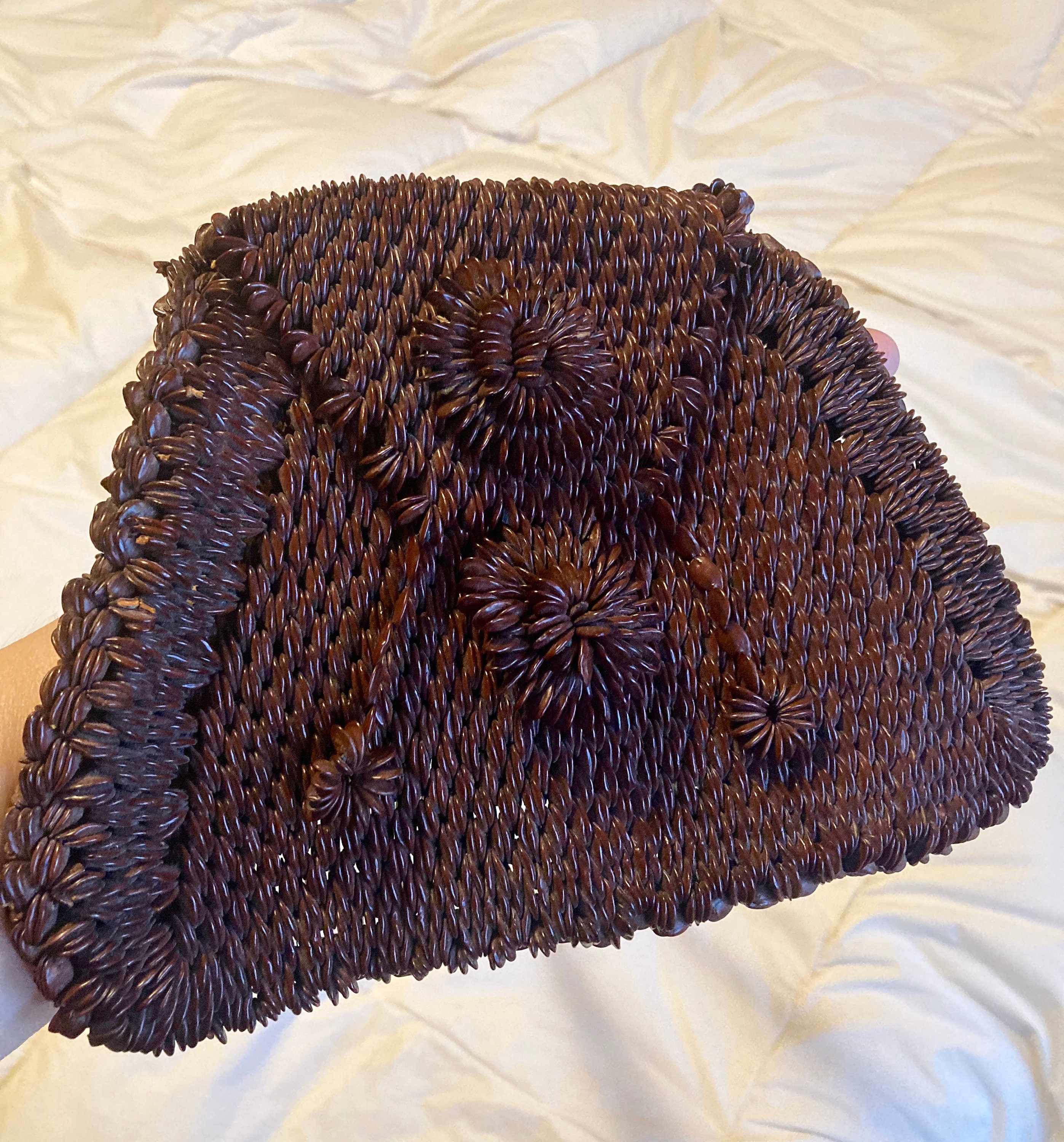 AMAZING VICTORIAN Handmade SEED Purse Bag Etsy