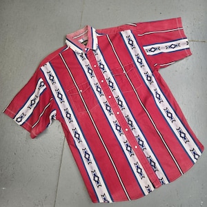 PANHANDLEの素晴らしいWESTERN BRUSHPOPPERスリム、アステカストライプ - アメリカ製 - サイズ：M / L