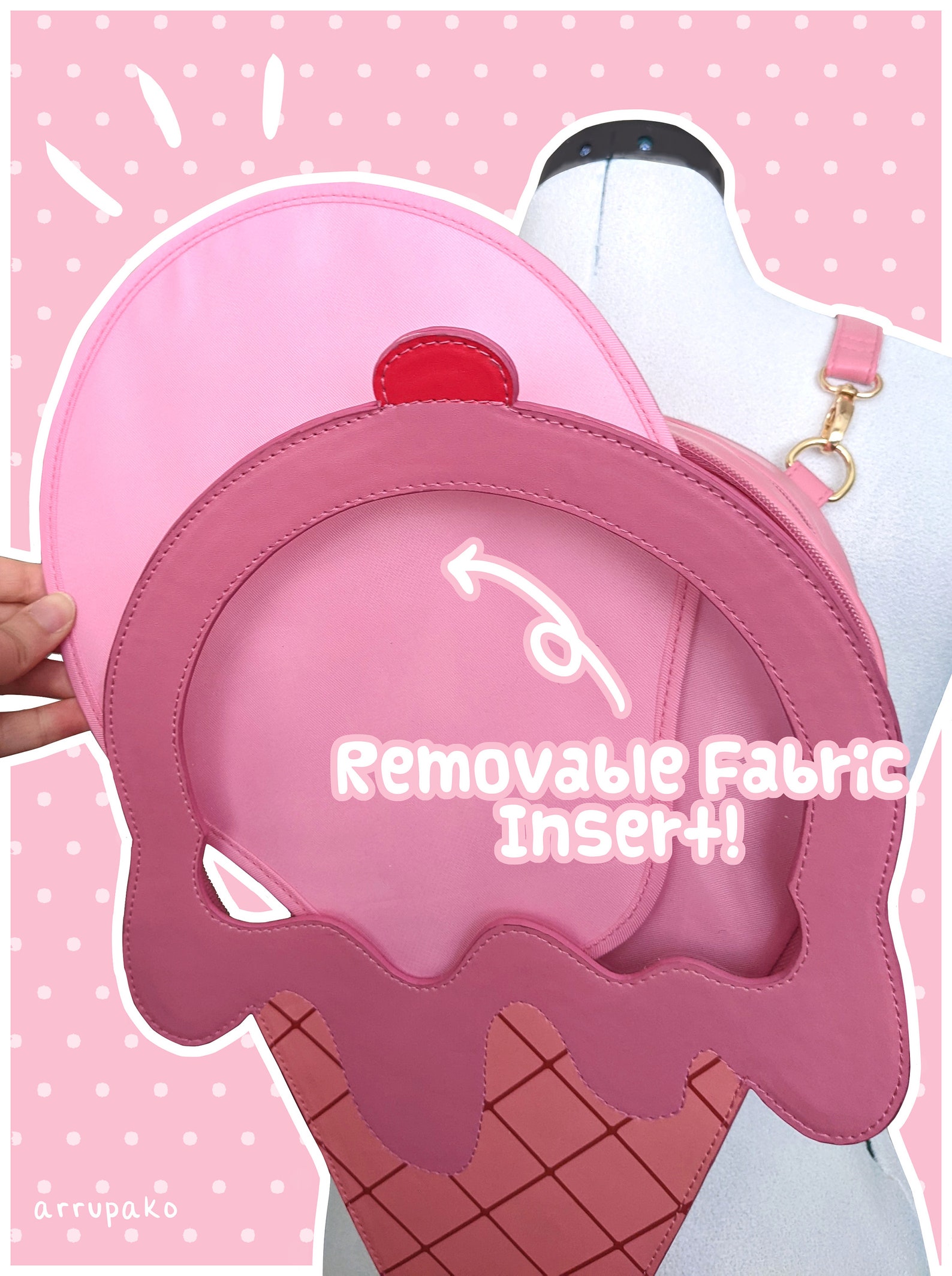 Ice Cream Ita Bag Free Enamel Pin Etsy