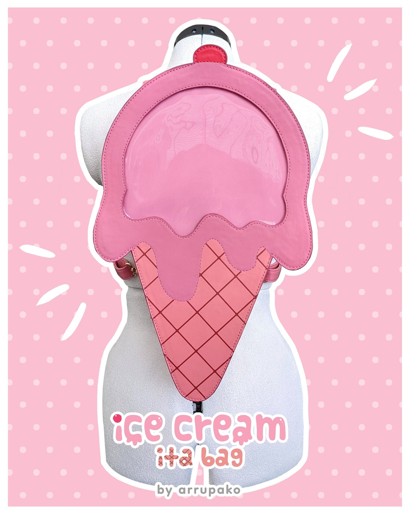 Ice Cream Ita Bag Free Enamel Pin Etsy
