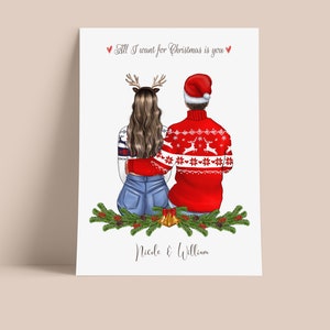 Personalisierter Weihnachtsdruck, Personalisierter Weihnachtsdruck, Geschenk Freundin, Weihnachtsgeschenk Freund - DIGITAL DOWNLOAD