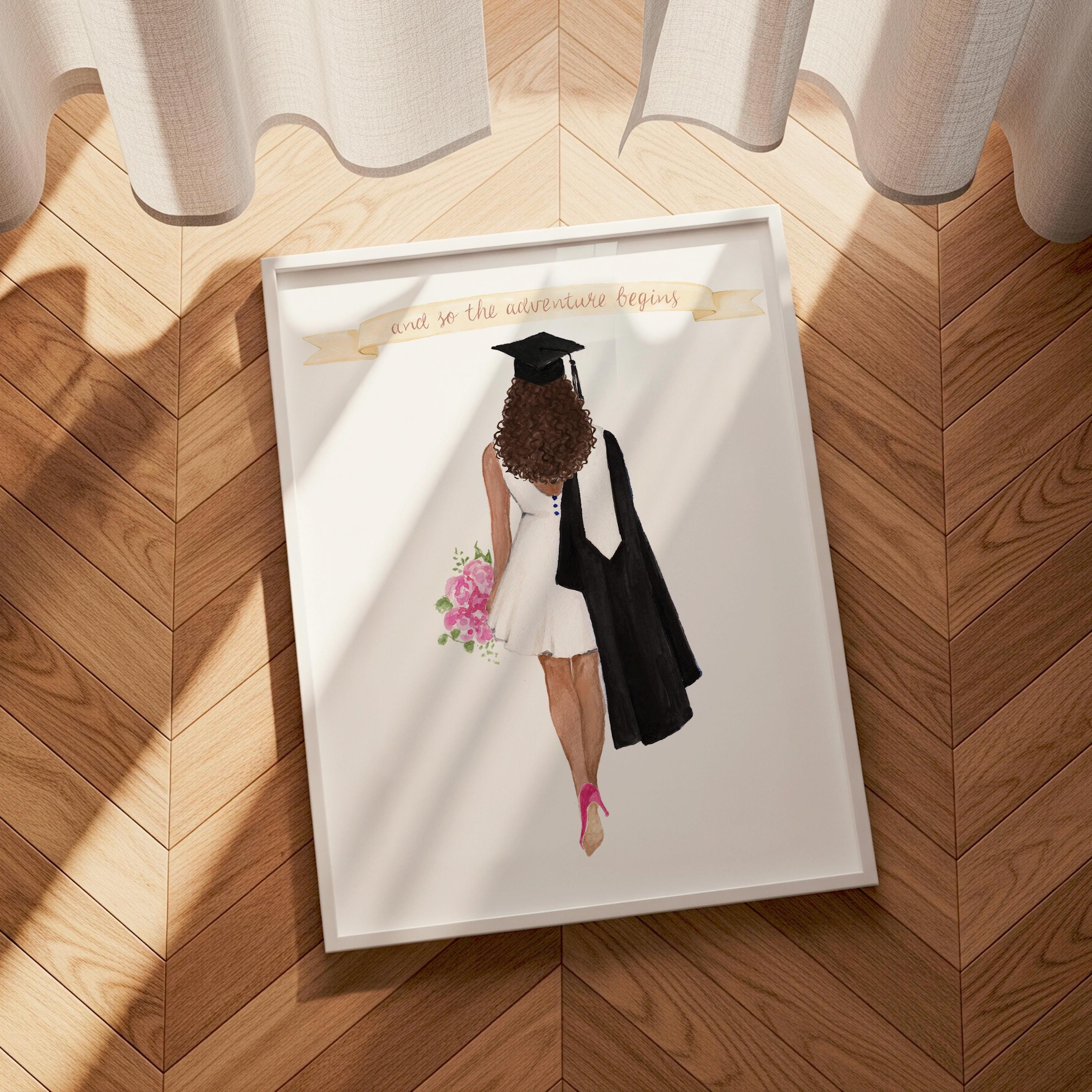 Personalized Graduation Print- Custom High School Grad Gift, Class of ...