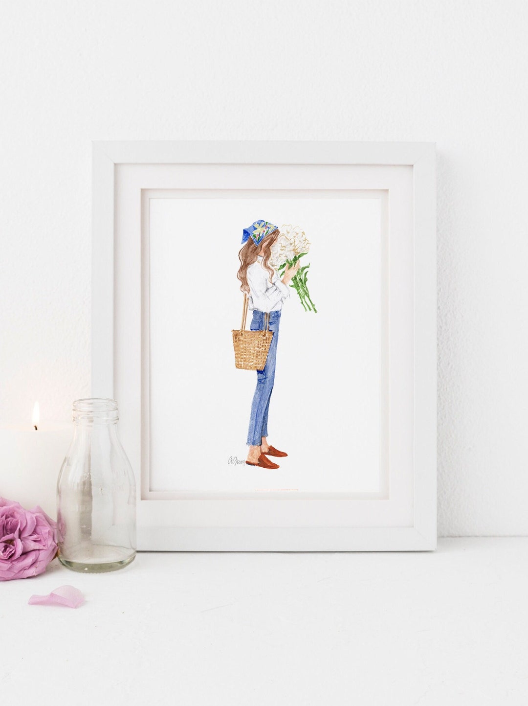 Spring Summer Illustration, Flower Lover Fashion Illustration, Fashion ...