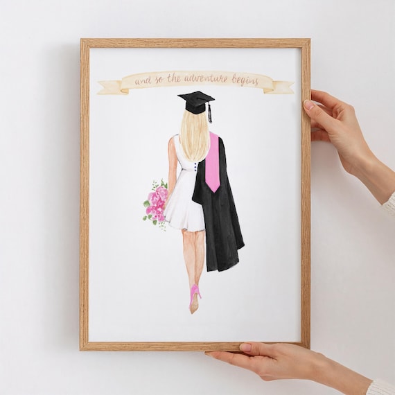 Personalized Graduation Print- Custom High School Grad Gift, Class of 2026  Gift for Her - Etsy