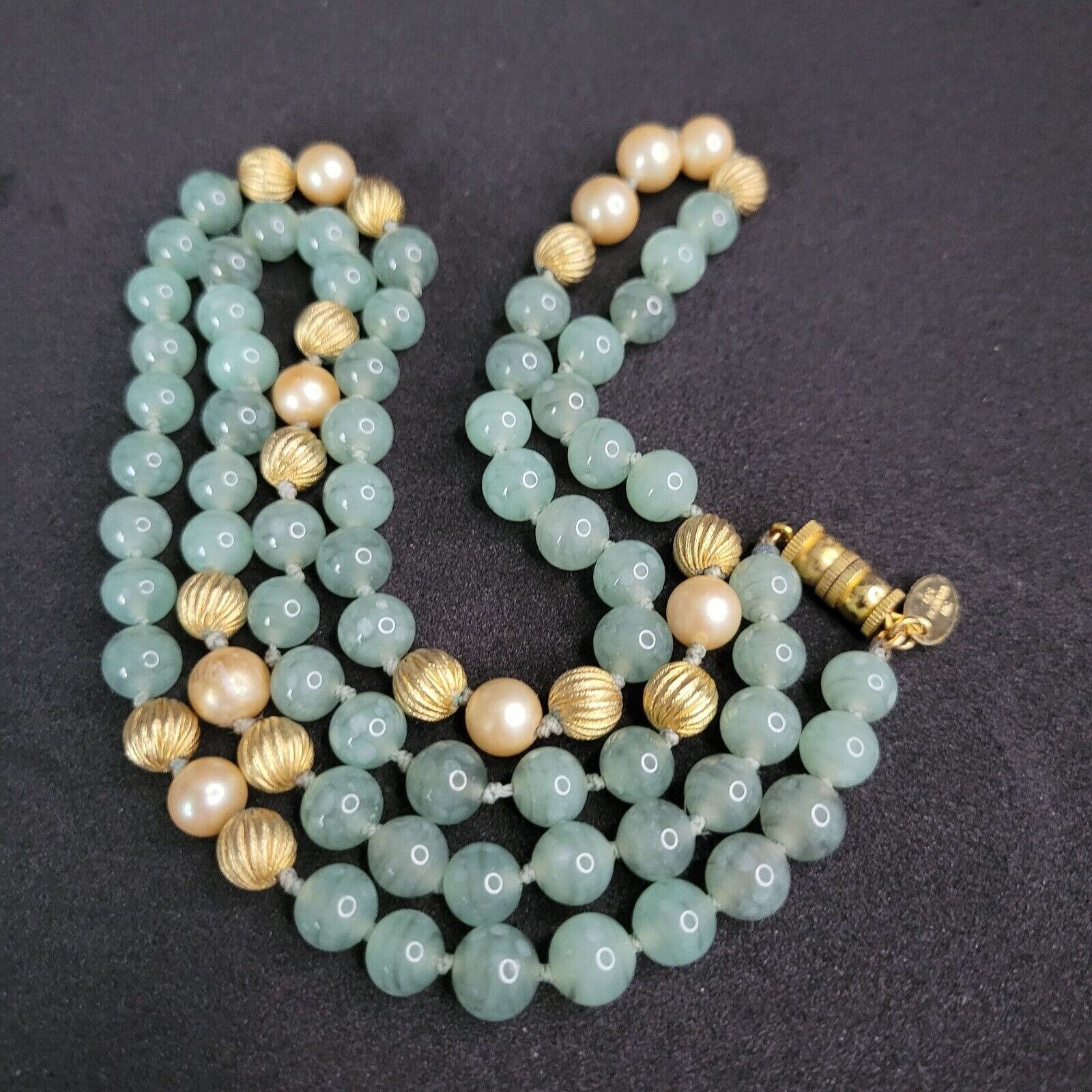 Imitation Jade Glass Rosary Beads Barrel Drum Beads For - Temu