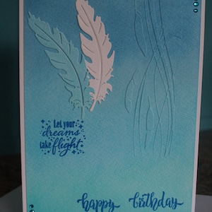 Feathers Birthday Card