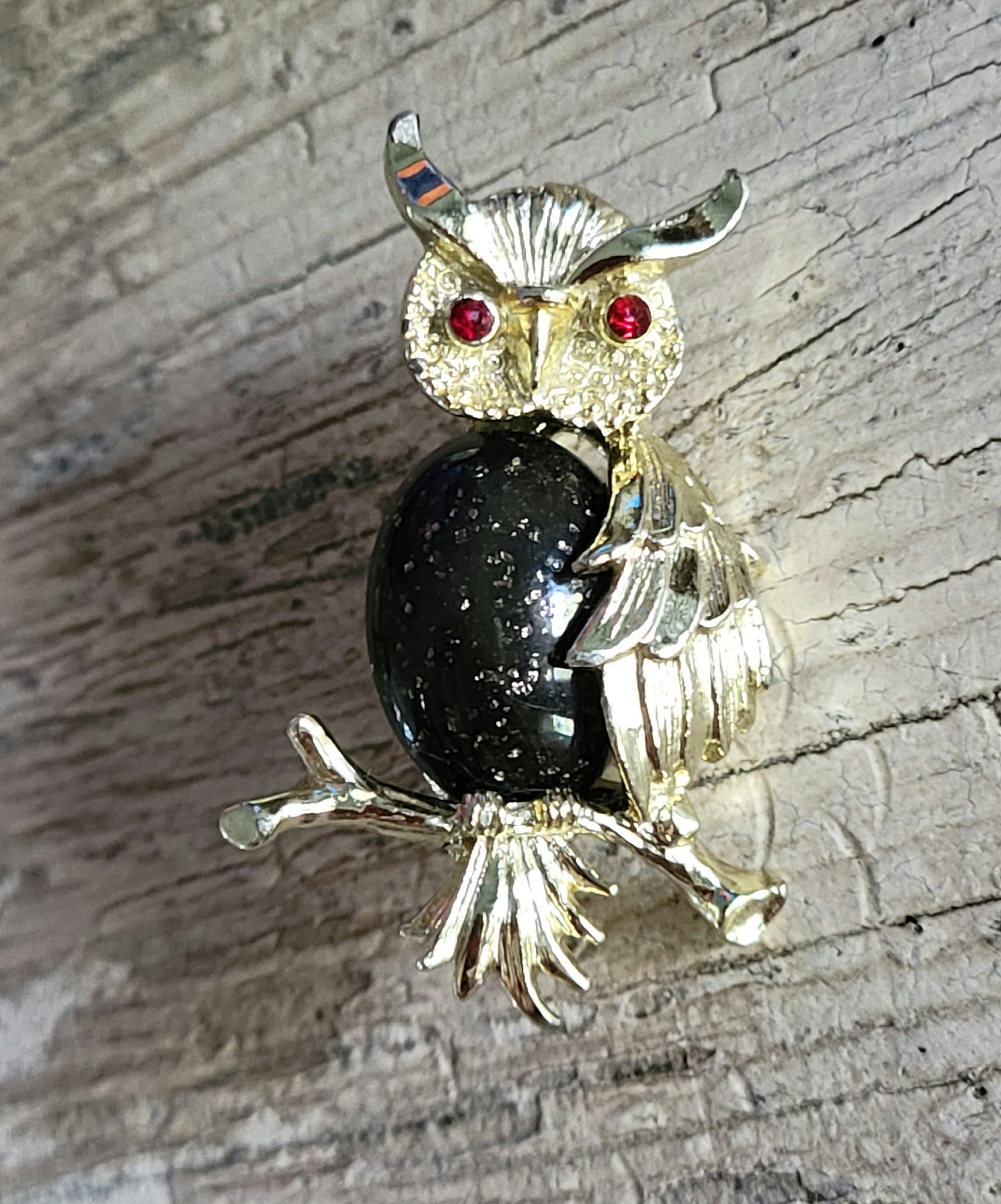 Vintage Owl Brooch 1960's Gerry's Owl Brooch Pin Etsy