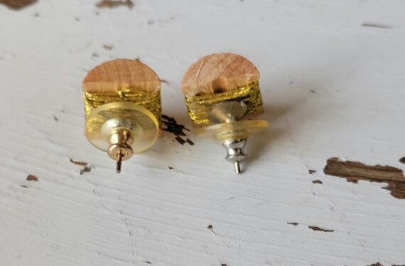 Sewing Thread Earrings - Sew Mini Thread Spool Ea… - image 3