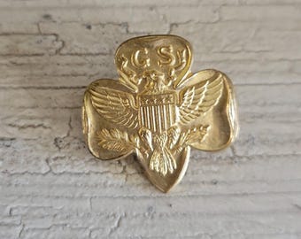 Vintage 1960s Girl Scouts Eagle Insignia Pin