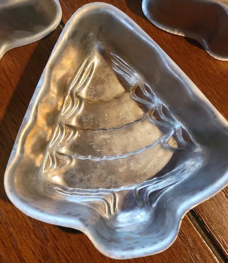 Mini Vintage Christmas Tree Molds aluminum Pans Set of 4 Etsy